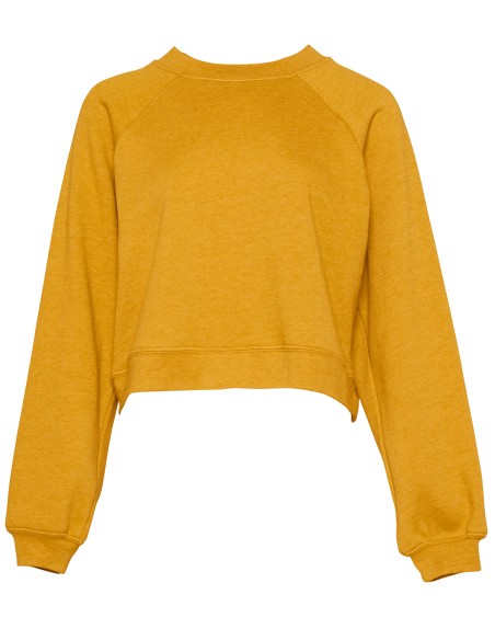 B-7505-Sweat-shirt col rond femme avec manches raglan