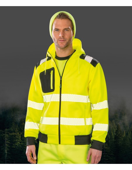 RES-R503X-Recycled Zipped Safety Hoody