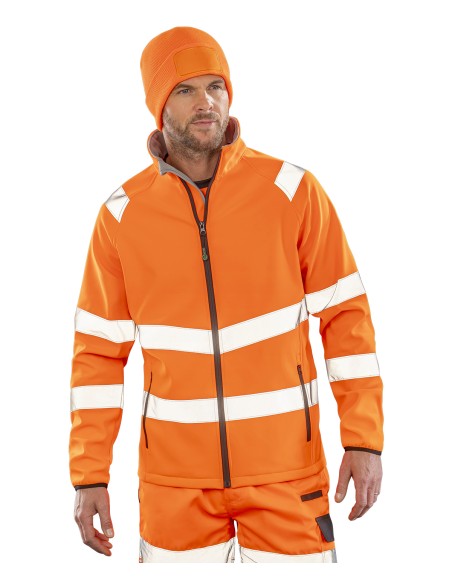 RES-R505X-Recycled Printable Safety Softshell Jacket