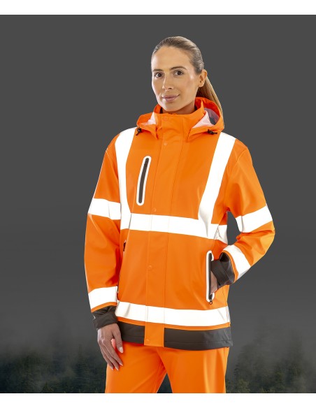 RES-R507X-Heavy Duty Prism PU Safe et Dry Jacket with Recycled Backing