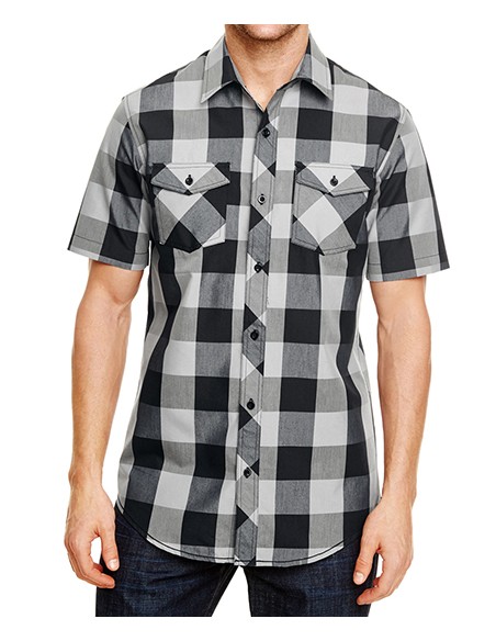 B-9203-Buffalo Plaid Woven Shirt