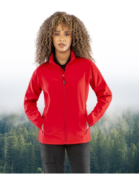 RES-R901F-Womens Recycled 2-Layer Printable Softshell Jacket