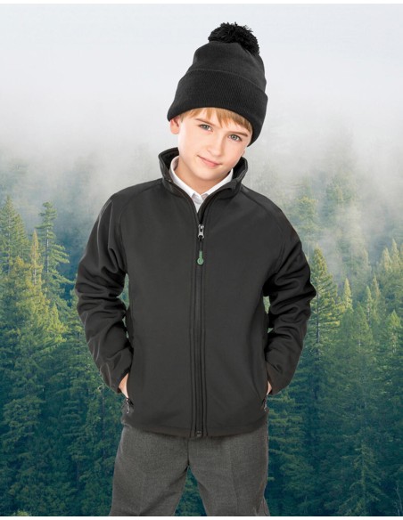 RES-R901J-Recycled 2-Layer Printable Junior Softshell Jacket