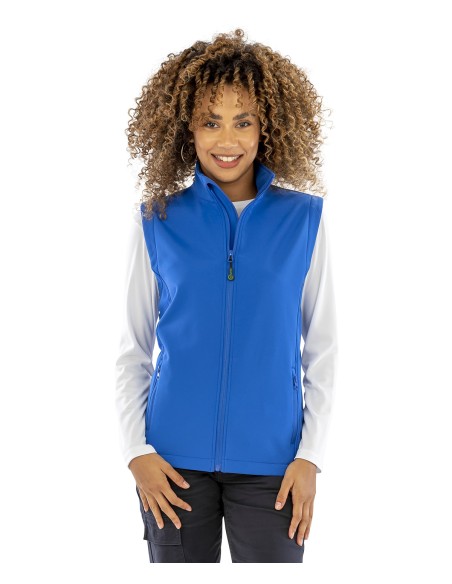 RES-R902F-Womens Recycled 2-Layer Printable Softshell Bodywarmer