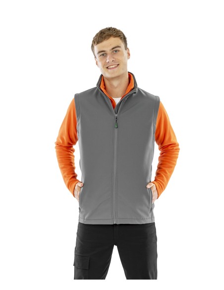 RES-R902M-Mens Recycled 2-Layer Printable Softshell Bodywarmer