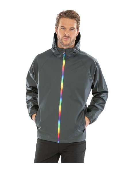 RES-R908X-Prism PU Waterproof Jacket With Recycled Backing