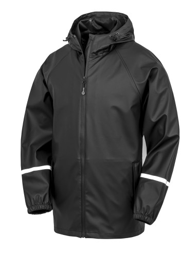 RES-R915X-Prism PU Waterproof Jacket with Reflective Bands et Recycled Backing