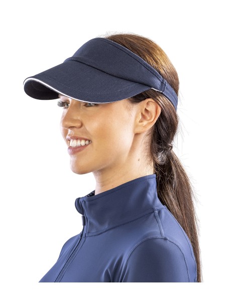 RES-RC048X-Herringbone Sun Visor With Sandwich Peak