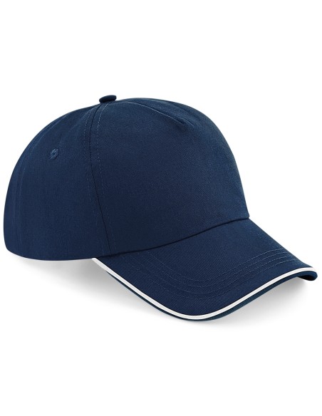 B-B25c-Authentic 5 Panel Cap - Piped Peak