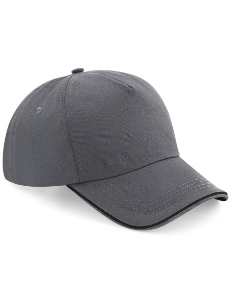 B-B25c-Authentic 5 Panel Cap - Piped Peak