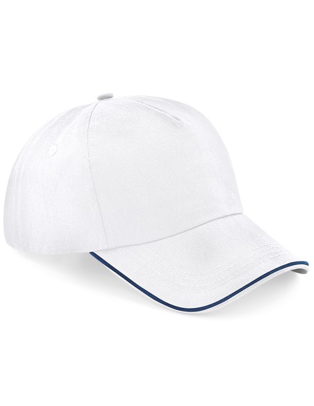 B-B25c-Authentic 5 Panel Cap - Piped Peak