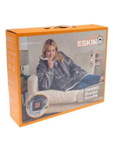 RIB-BAC221033-Sweat couverture à capuche chauffant Eskimo