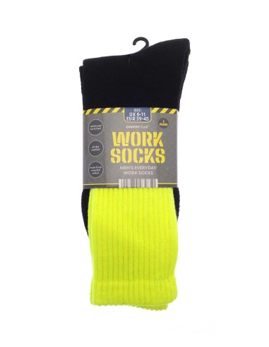 RIB-OUT234781-Lot de 3 paires de chaussettes de travail pour homme (coton recyclé)