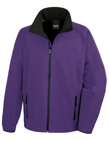 RES-R231M-Men's Printable Softshell Jacket with Recycled Fleece Inner