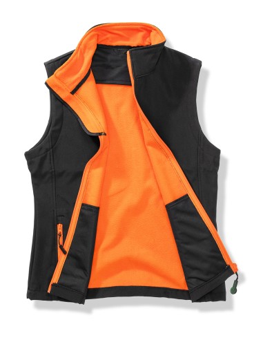RES-R232F-Womens Printable Softshell Bodywarmer with Recycled Fleece Inner