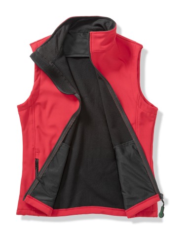 RES-R232F-Womens Printable Softshell Bodywarmer with Recycled Fleece Inner
