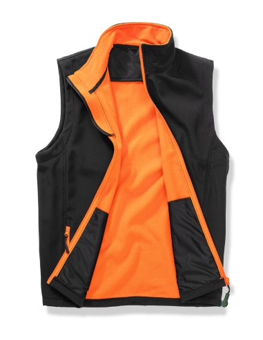 RES-R232M-Men's Printable Softshell Bodywarmer with Recycled Fleece Inner