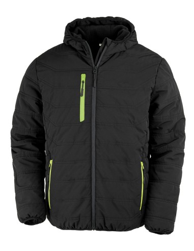 RES-R240X-Recycled Black Compass Padded Winter Jacket