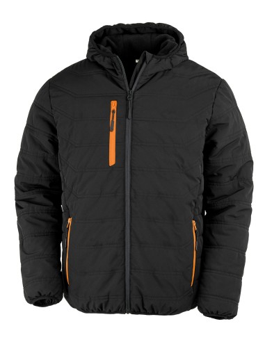 RES-R240X-Recycled Black Compass Padded Winter Jacket