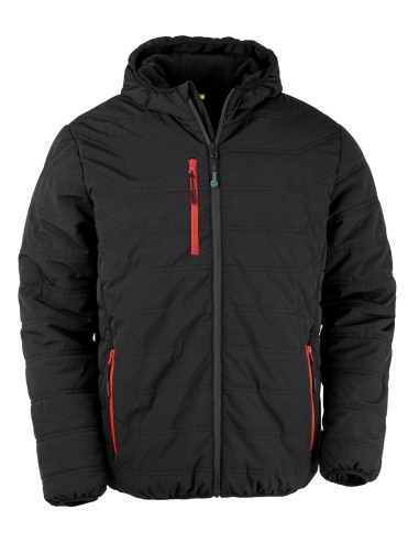 RES-R240X-Recycled Black Compass Padded Winter Jacket