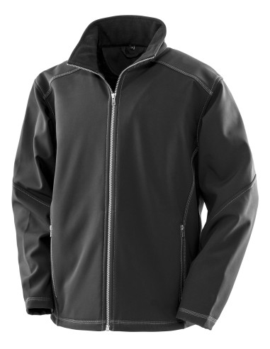 RES-R455M-Mens Treble Stitch Softshell Jacket