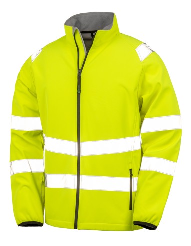 RES-R505X-Recycled Printable Safety Softshell Jacket