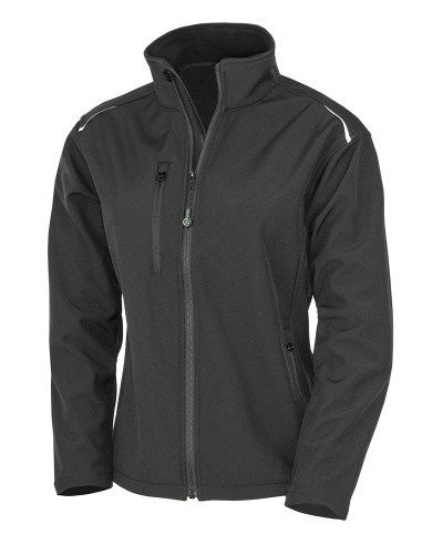 RES-R900F-Womens Recycled 3-Layer Printable Softshell Jacket