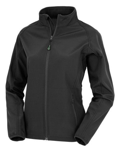 RES-R901F-Womens Recycled 2-Layer Printable Softshell Jacket