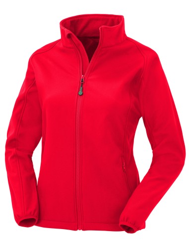 RES-R901F-Womens Recycled 2-Layer Printable Softshell Jacket