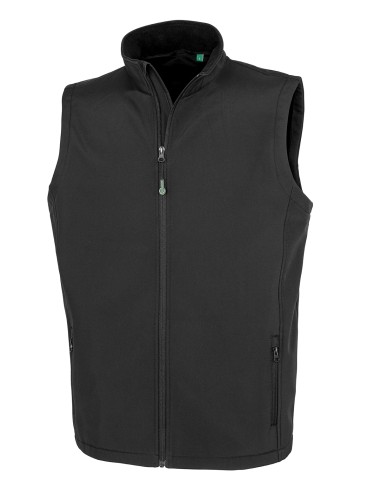 RES-R902M-Mens Recycled 2-Layer Printable Softshell Bodywarmer