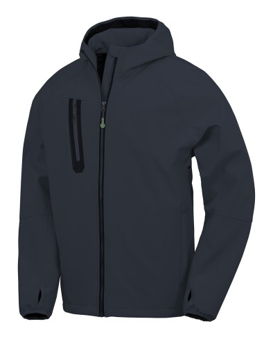 RES-R909X-3-Layer Recycled Printable Hooded Casual Softshell Jacket