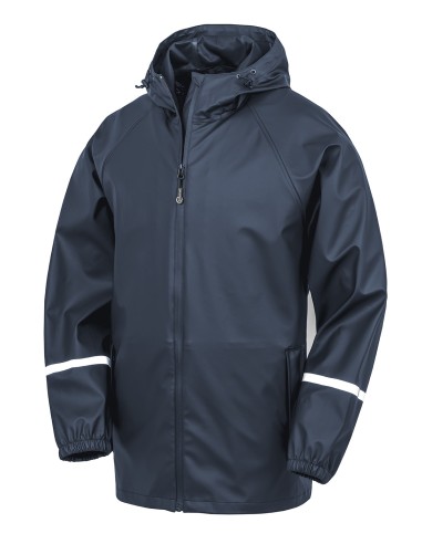 RES-R915X-Prism PU Waterproof Jacket with Reflective Bands et Recycled Backing