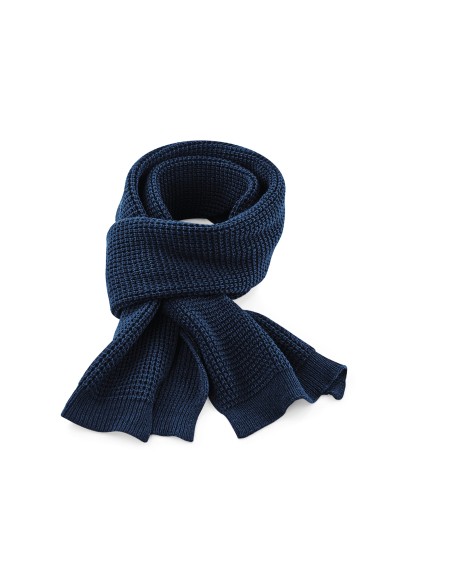 B-B424-Classic Waffle Knit Scarf