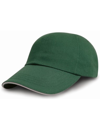 RES-RC050X-Brushed Cotton Decorators Cap With Sandwich Peak
