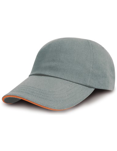 RES-RC050X-Brushed Cotton Decorators Cap With Sandwich Peak