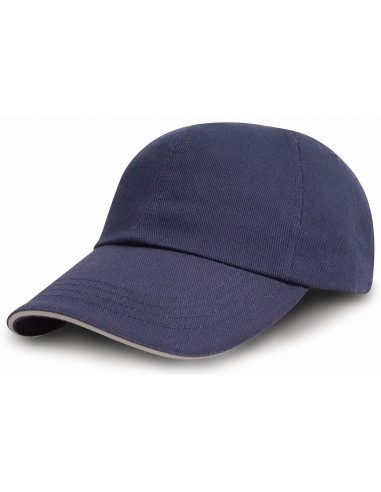 RES-RC050X-Brushed Cotton Decorators Cap With Sandwich Peak