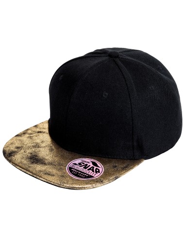 RES-RC087X-Bronx Flat Glitter Peak Snapback Cap