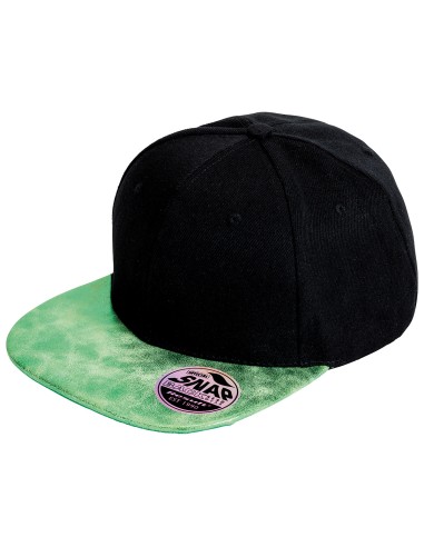 RES-RC087X-Bronx Flat Glitter Peak Snapback Cap