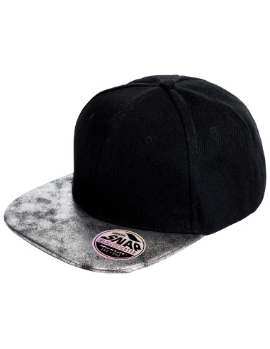RES-RC087X-Bronx Flat Glitter Peak Snapback Cap