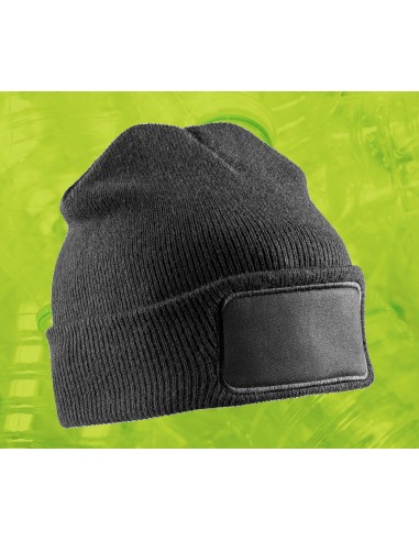 RES-RC927X-Recycled Double Knit Printers Beanie