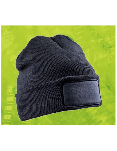 RES-RC927X-Recycled Double Knit Printers Beanie