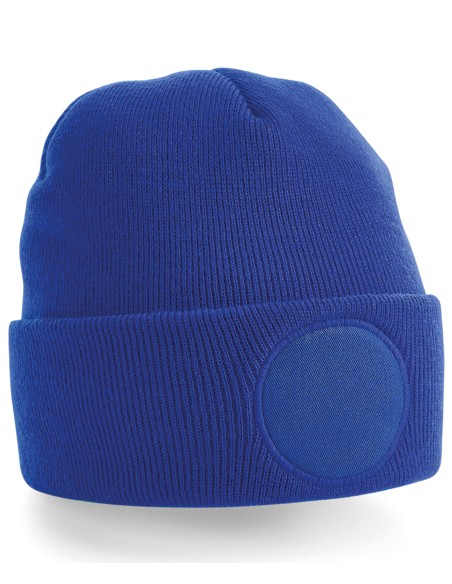 B-B446-Circular Patch Beanie