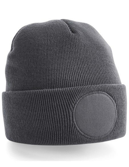 B-B446-Circular Patch Beanie