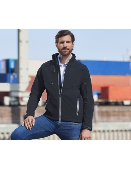 RUS-0R410M-Mens Bionic Softshell Jacket