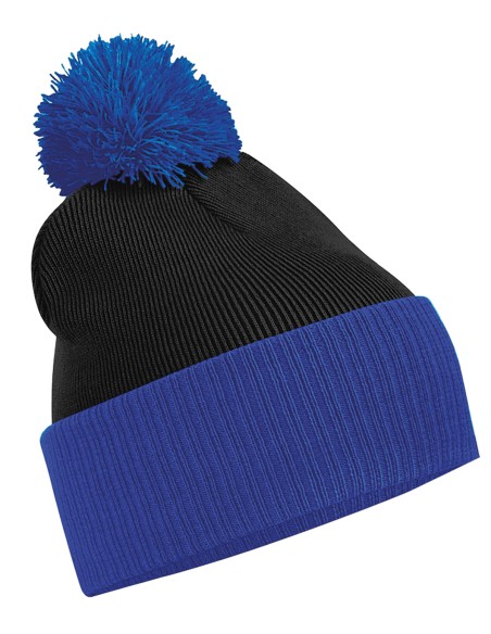 B-B451-Snowstar® Two-Tone Beanie