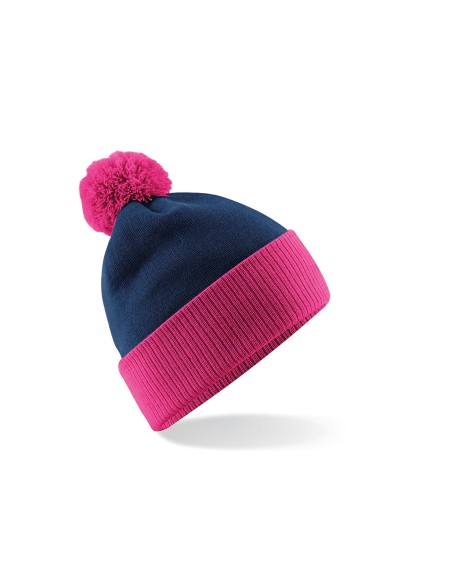 B-B451-Snowstar® Two-Tone Beanie