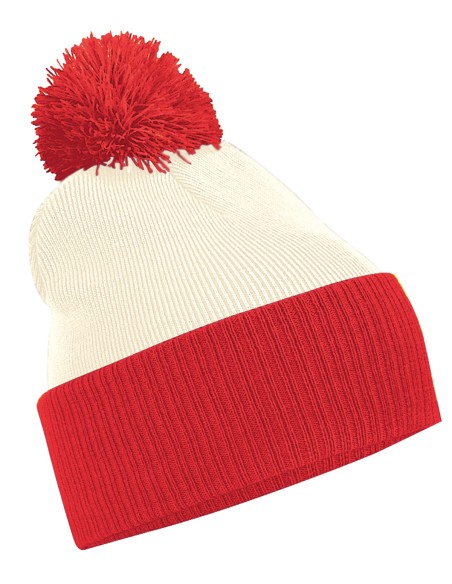 B-B451-Snowstar® Two-Tone Beanie