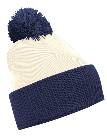 B-B451-Snowstar® Two-Tone Beanie