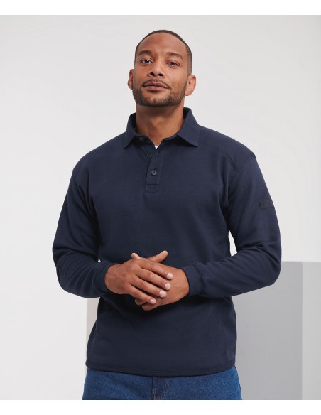 RUS-0R012M0-Heavy Duty Workwear Collar Sweatshirt