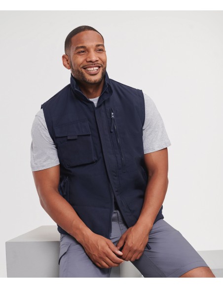 RUS-0R014M0-Heavy Duty Workwear Gilet